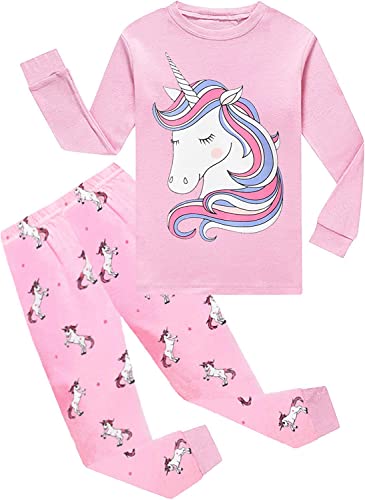 Little Hand Mädchen Ensemble de Longues à imprimé Dessin animé Pour Filles Pyjama-Sets, Licorne 4, 1-2 ans von Little Hand