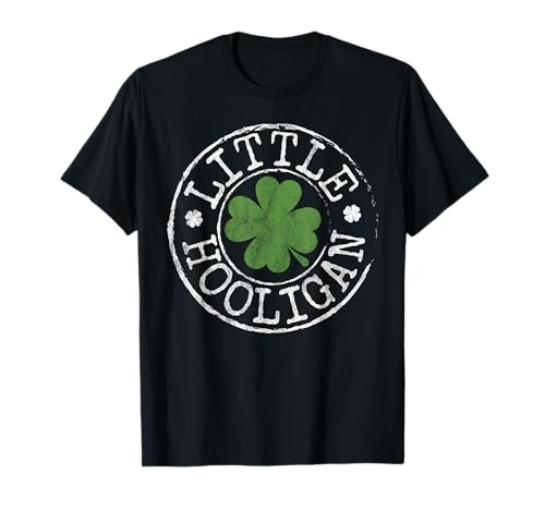Little Hooligan Irish Clovers Kinder Junge Mädchen St. Patricks Day T-Shirt von Little Hooligan St Paddy's Day Apparel