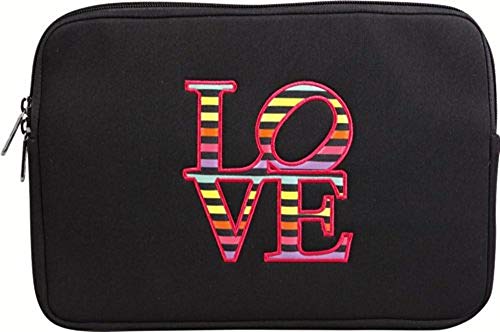 Little Marcel 811918C Notebooktasche Love 1 l Schwarz (Gemustert) von Little Marcel