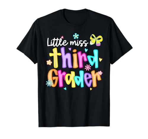Preppy Little Miss Coquette für Mädchen vom Schulanfang aus der 3. Klasse T-Shirt von Little Miss Back To School