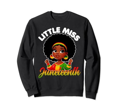 Kids Little Miss Juneteenth Girl Kleinkind Black History Sweatshirt von Little Miss Juneteenth Apparel
