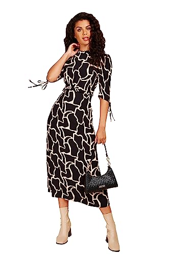 Little Mistress Damen Giraffe Midaxi Kleid, Mono, 36 von Little Mistress