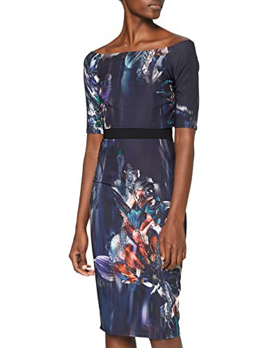 Little Mistress Damen Kleid Pencil, Mehrfarbig, 36 von Little Mistress