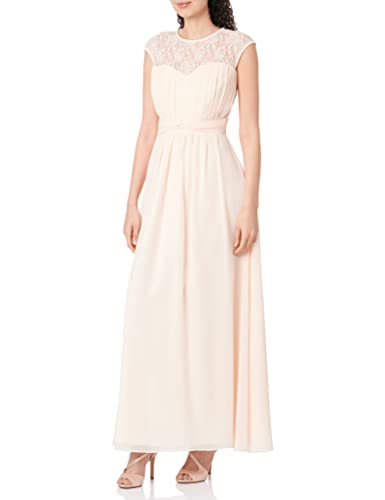 Little Mistress Damen Sheer Lace Maxi Dress Kleid, Beige (Nude), 32 von Little Mistress