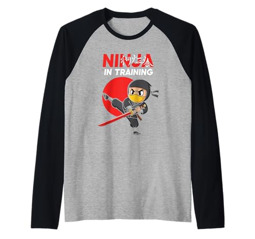 Ninja In Training Cool für Kampfsport-Krieger Kinder Raglan Ninja In Training Cool für Kampfsport-Krieger Kinder Raglan von Little Ninja Kids Birthday Party Ninja Outfits
