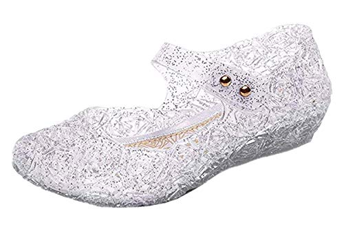 L-Peach Mädchen Fantasie Prinzessin Schuhe Kristall Schuhe für Bankett Tanzschuhe Cosplay EU30 Weiß von Little-Peach