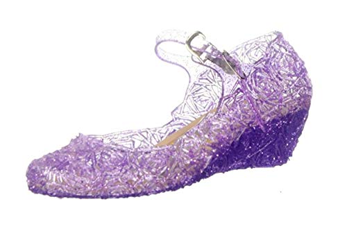 Little-Peach L-Peach Mädchen Fantasie Prinzessin Schuhe Kristall Schuhe für Bankett Tanzschuhe Cosplay- Gr. EU28/CN30 (17,5cm), Violett von L-Peach