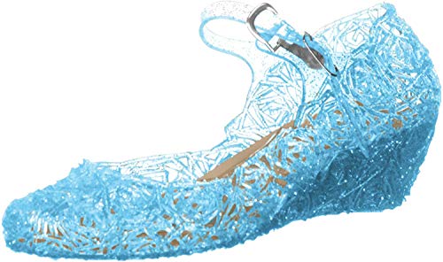 Little-Peach L-Peach Mädchen Fantasie Prinzessin Schuhe Kristall Schuhe für Bankett Tanzschuhe Cosplay- Gr. EU30/CN32 (18,5cm), Blau von L-Peach