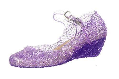 Little-Peach L-Peach Mädchen Fantasie Prinzessin Schuhe Kristall Schuhe für Bankett Tanzschuhe Cosplay- Gr. EU30/CN32 (18,5cm), Violett von L-Peach