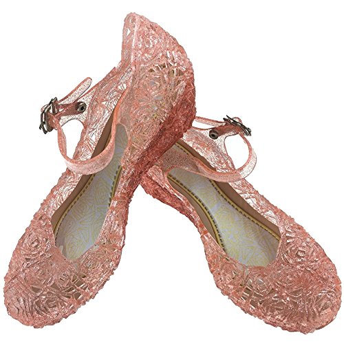 Little-Peach L-Peach Mädchen Fantasie Prinzessin Schuhe Kristall Schuhe für Bankett Tanzschuhe Cosplay- Gr. EU33/CN35 (20cm), Pink von L-Peach