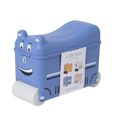 Little Rolla Kinderkoffer – Aufsitzkoffer & Handgepäck für Kinder 2–7 Jahre | 16L Ride-On Koffer mit abschließbarem Deckel, Tragegurt & Tablett – Reisekoffer zum Ziehen & Draufsitzen (Auto) von Little Rolla