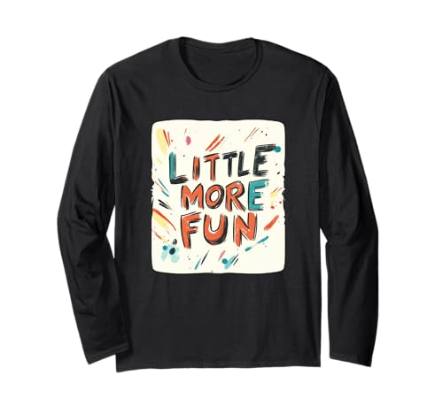 Mehrfarbiges Little More Fun Rede Outfit für Jungen und Mädchen Langarmshirt von Little more Fun Emblem