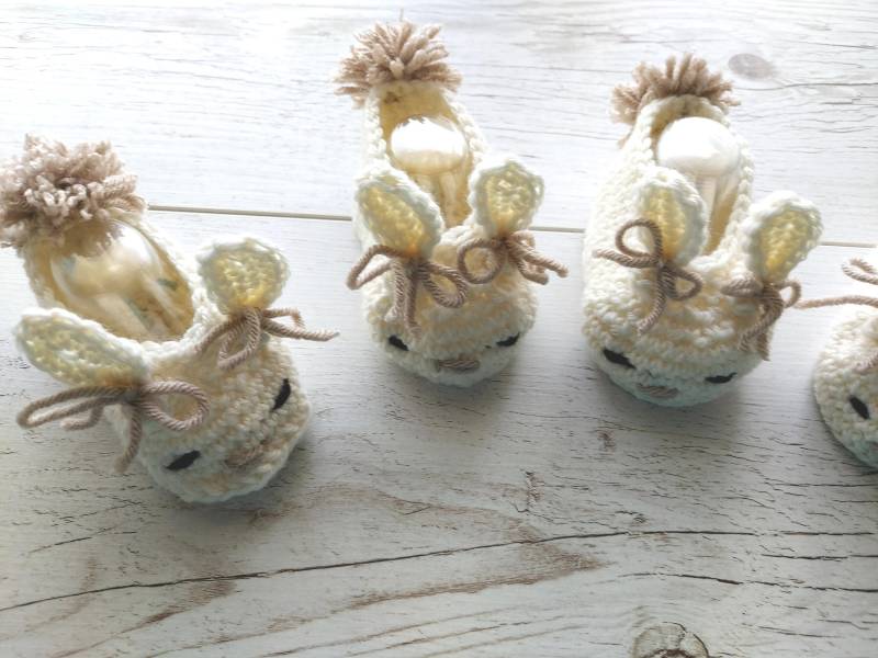 Süße Handgemachte Babyschuhe Mit Hasenohren - Perfekt Für Kleine Babyfüße von LittleBabyofficial