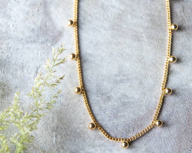 Gold Satelliten Kette Fußkettchen Zierliches Boho Fußkettchen von LittleBeetleSpain