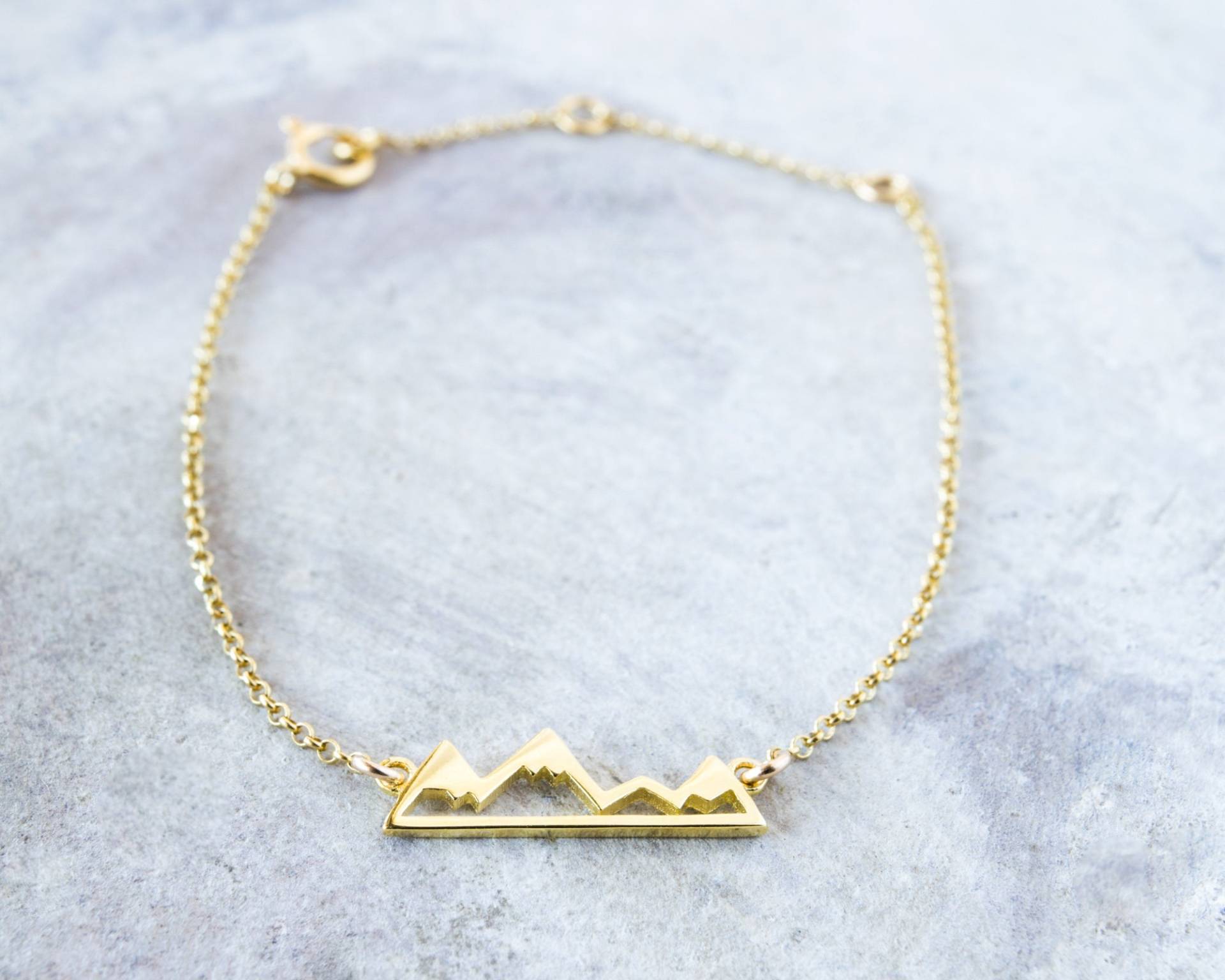 Zartes Berg Armband Sterling Silber Oder Vergoldet Zartes Berg Armband Sterling Silber Oder Vergoldet von LittleBeetleSpain