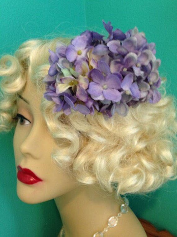 Belle Lila Hortensie Seite Kamm Belle Lila Hortensie Seite Kamm von LittleBellesBoutique