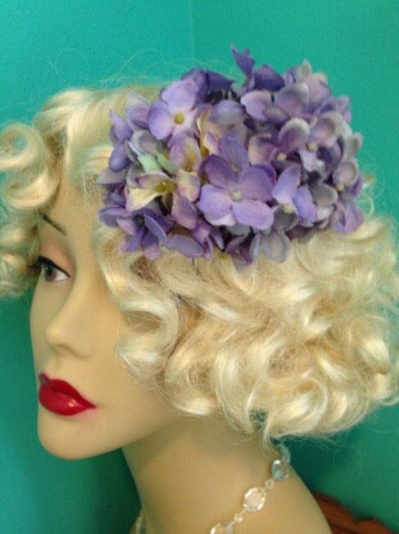 Belle Lila Hortensie Seite Kamm Belle Lila Hortensie Seite Kamm von LittleBellesBoutique