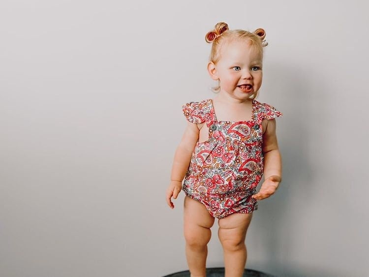 Baby Mädchen Sommer Strampler, Rosa Boho Mädchen, Erster Geburtstag, Babyparty, Neugeborenen Overall, Sonne von LittleBirdCollective