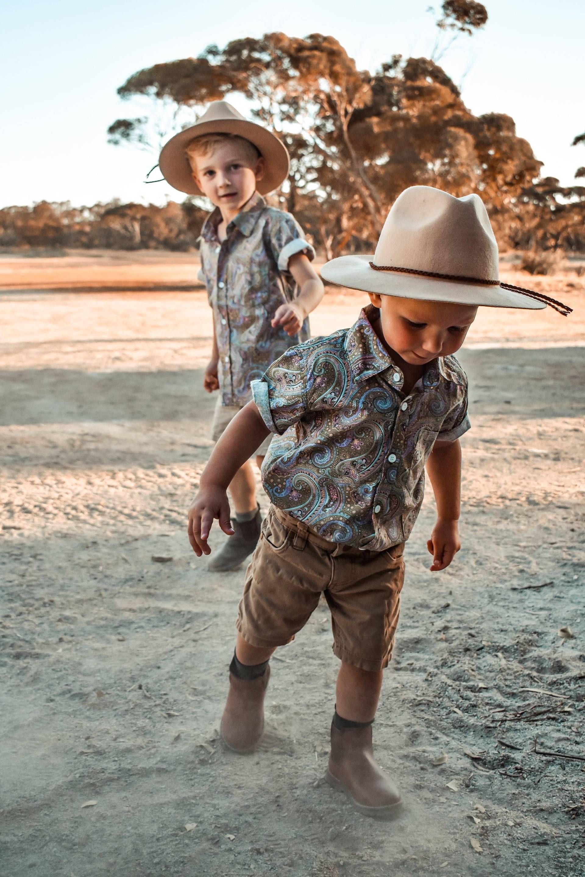 Jungen Paisley Baumwollhemd Kleinkind Boho Button Up von LittleBirdCollective