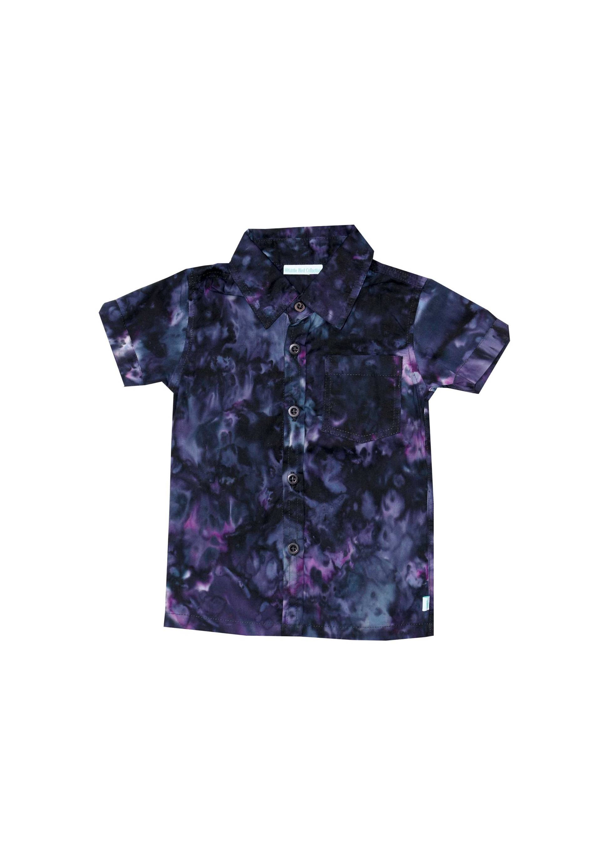 Jungen Shirt, Kleinkind Junge Magier Jungen Kleid Kragen Dunkle Tiedye Kinder-Shirt, Shirt von LittleBirdCollective
