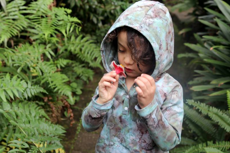 Jungs Long Ärmel Kapuzentee, Winter-Hoodie, Meergrün Hoody, T-Shirt Krawatte Farbstoffhemd. Baby Junge Kleinkind, Ozeanhufer von LittleBirdCollective