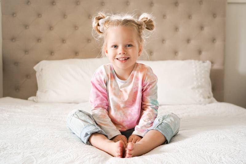 Rainbow Valley Tiedye Kleinkind Top Langarm Baumwollbluse von LittleBirdCollective