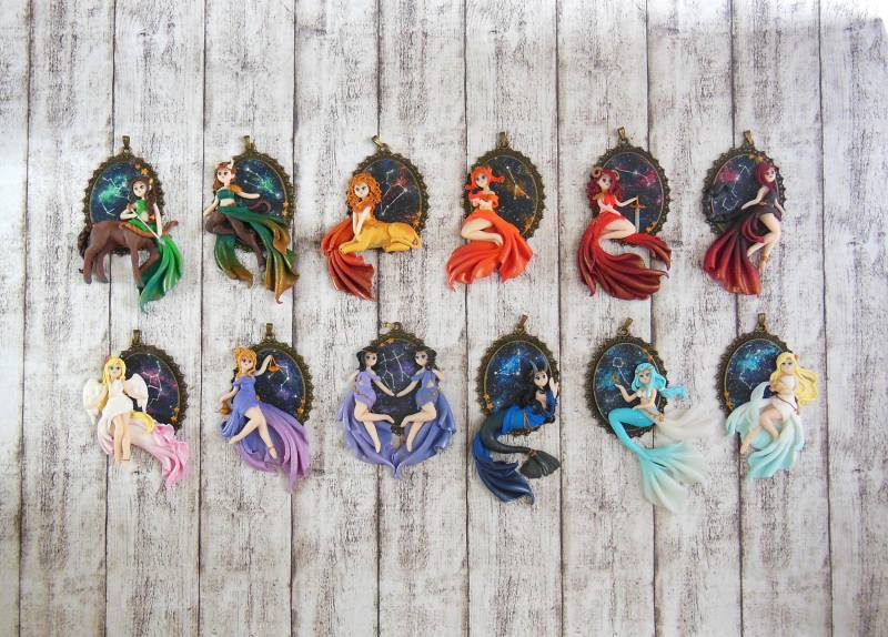 Sternzeichen Kameen - Sternen Konstellation Anhänger Halskette Geschenk Sternzeichen Kameen - Sternen Konstellation Anhänger Halskette Geschenk von LittleBreezesCrafts