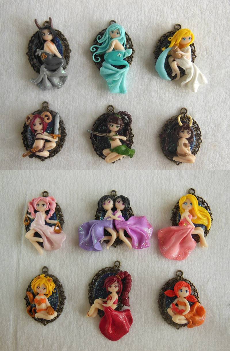 sternzeichen Kamee Kollektion sternzeichen Kamee Kollektion von LittleBreezesCrafts