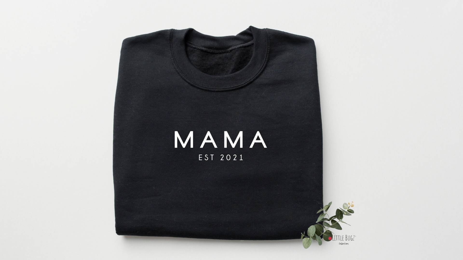 Mama Etabliert Sweatshirt, Est Jahr Pullover, Papa Mini Sweatshirts, Familie Passende Sweatshirts von LittleBugzCollection