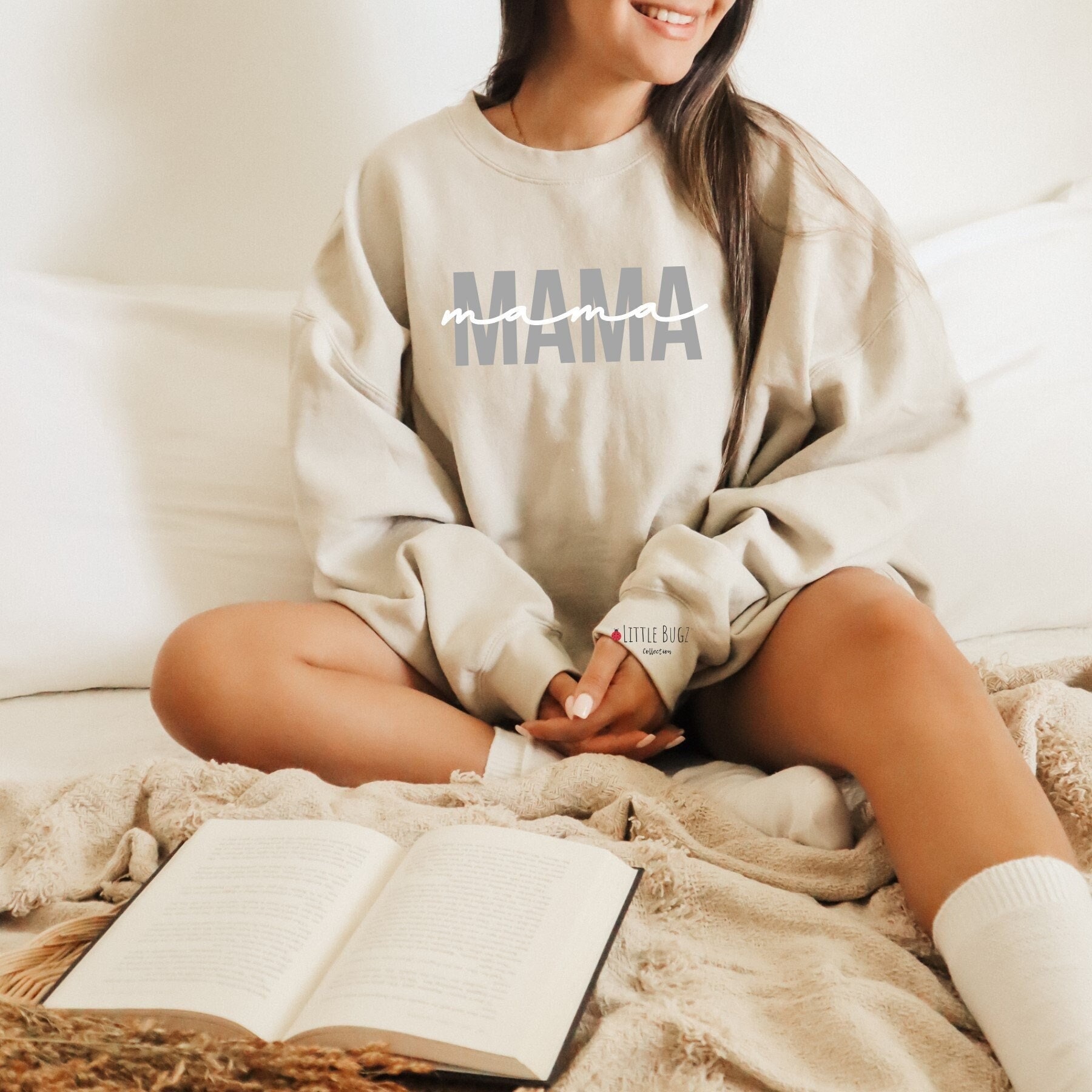 Mama Sweatshirt, Sweatshirt Für Mama, Neue Mama Benutzerdefinierte Geschenk Gemütliche von LittleBugzCollection