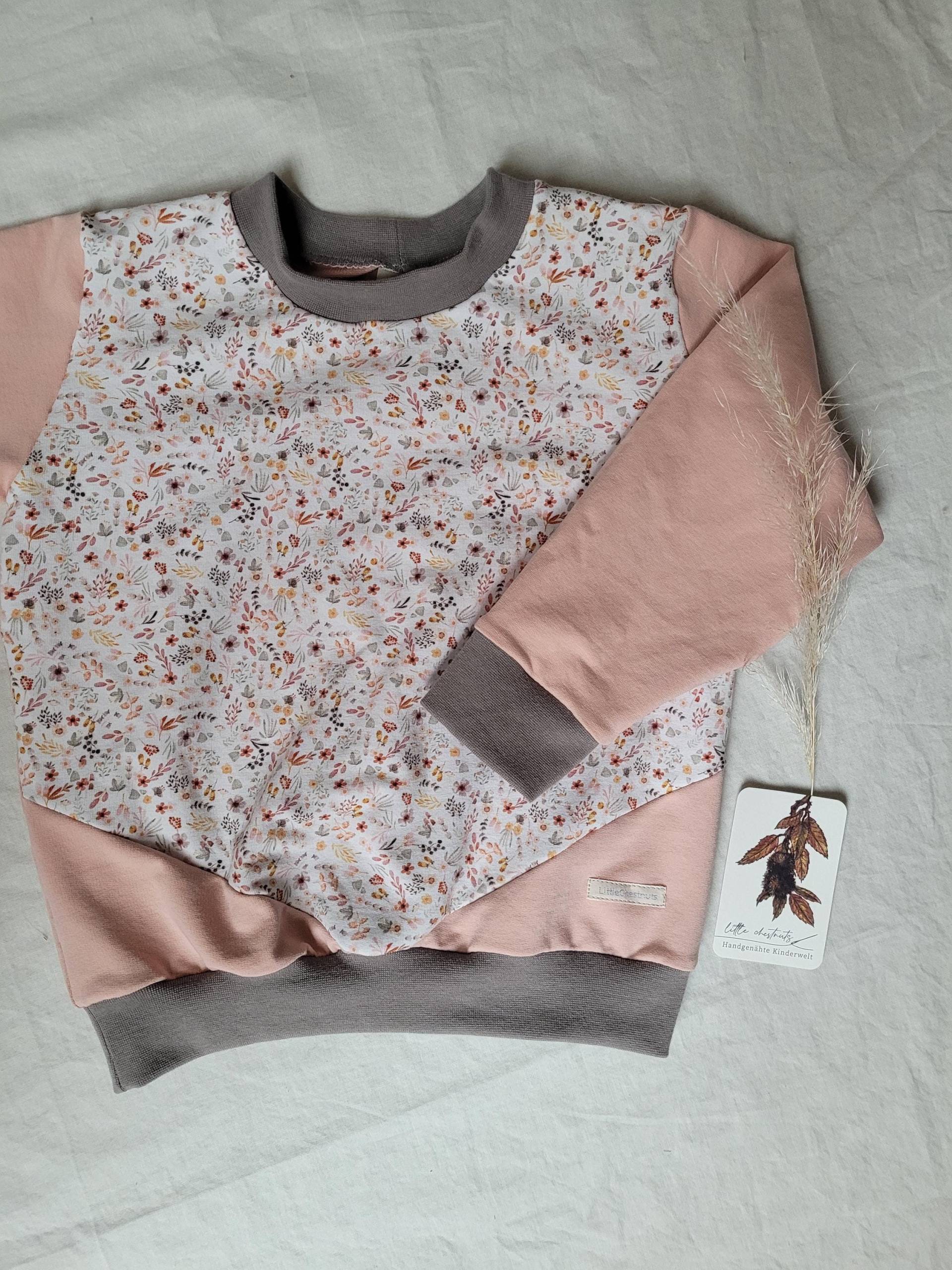 Sweater/Pullover Mit Bündchen Aus French Terry/Sommersweat | Bio-Baumwolle Babys & Kinder Gr. 56 - 134 Rosa/Blumenmeer Sweater/Pullover Mit Bündchen Aus French Terry/Sommersweat | Bio-Baumwolle Babys & Kinder Gr. 56 - 134 Rosa/Blumenmeer von LittleChestnuts
