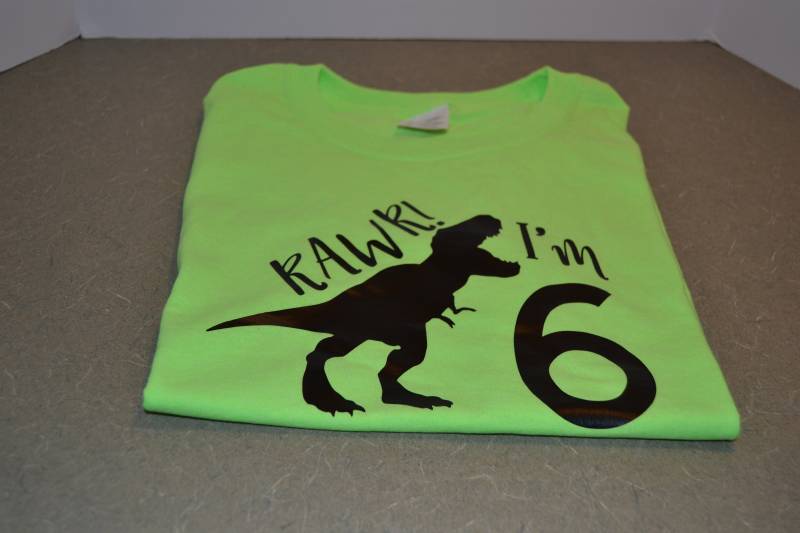 Dinosaurier 6Th Geburtstag Shirt Dinosaurier 6Th Geburtstag Shirt von LittleCsCrafting