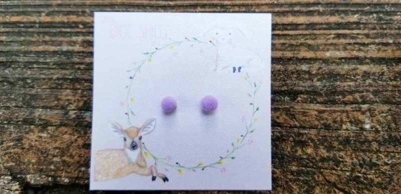 Pom Hypoallergene Titan Ohrstecker von LittleDoeSheep