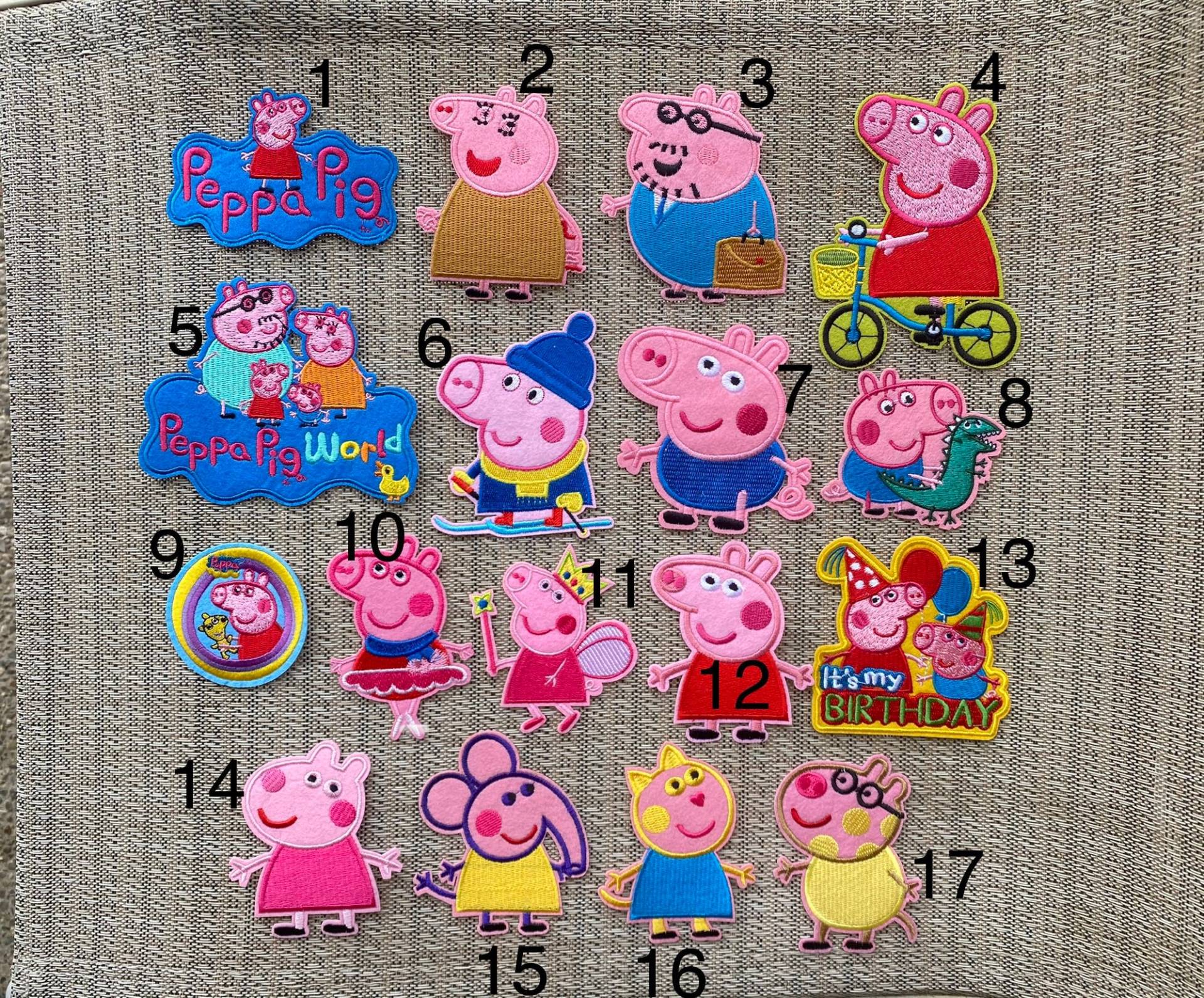 Peppa Pig Und Freunde Inspiriert Aufnäher, Geburtstagsparty Inspirierte Applikation Peppa Pig Und Freunde Inspiriert Aufnäher, Geburtstagsparty Inspirierte Applikation von LittleDreamsbyMayra2