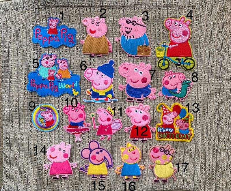 Peppa Pig Und Freunde Inspiriert Aufnäher, Geburtstagsparty Inspirierte Applikation Peppa Pig Und Freunde Inspiriert Aufnäher, Geburtstagsparty Inspirierte Applikation von LittleDreamsbyMayra2