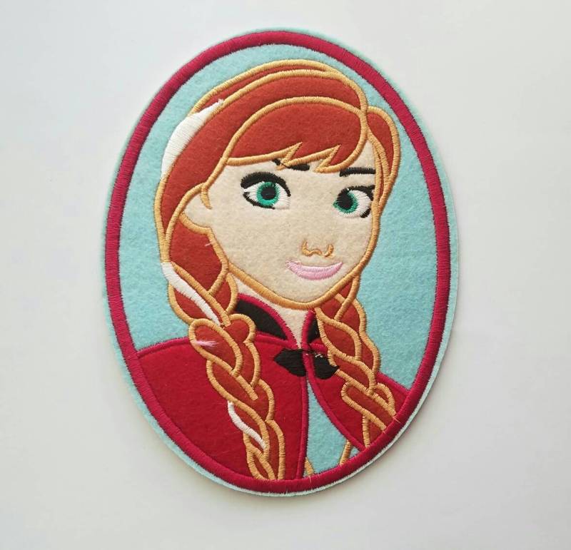 Prinzessin Anna Inspire Patch, Bügelbild Inspiriert, Frozen Geburtstagsparty Applikationen Inspiriertes Aufbügler von LittleDreamsbyMayra2