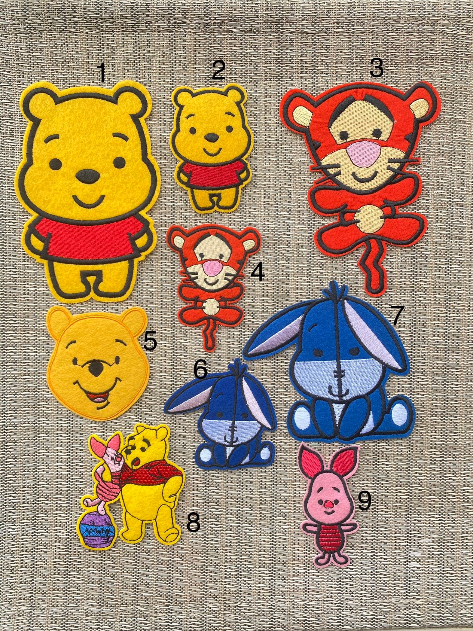 Winnie Puuh Und Seine Freunde Inspiriert Patch, Eeyore Inspirierte Große Aufnäher, Piglet Pooh Aufbügler von LittleDreamsbyMayra2
