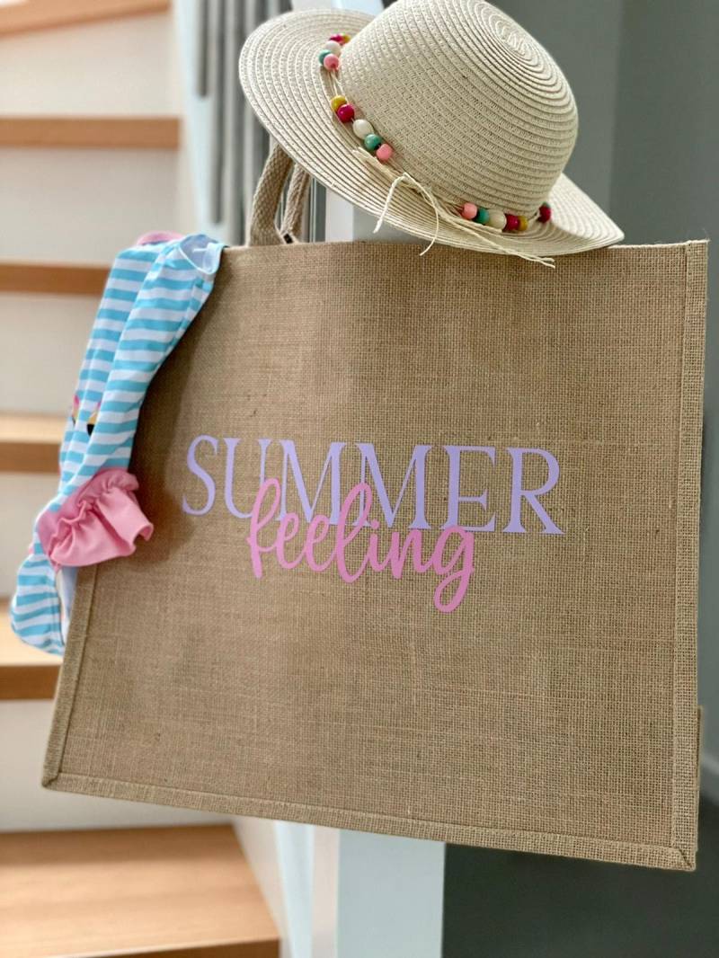 Jute Xxl Shopper, Jutetasche, Tragetasche von LittleEllaDE