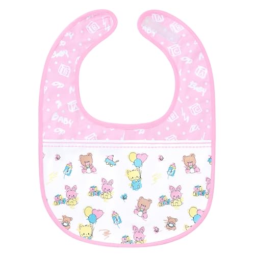 LittleForBig Baumwoll Wasserdichtes Babydoll Bedrucktes Erwachsenen Lätzchen mit Verstellbarem Klettverschluss - Baby Cuties Lätzchen für Erwachsene von LittleForBig