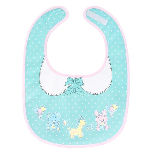 LittleForBig Baumwoll Wasserdichtes Babydoll Bedrucktes Erwachsenen Lätzchen mit Verstellbarem Klettverschluss - Peter Pan Kragen Baby Parade Lätzchen für Erwachsene von LittleForBig