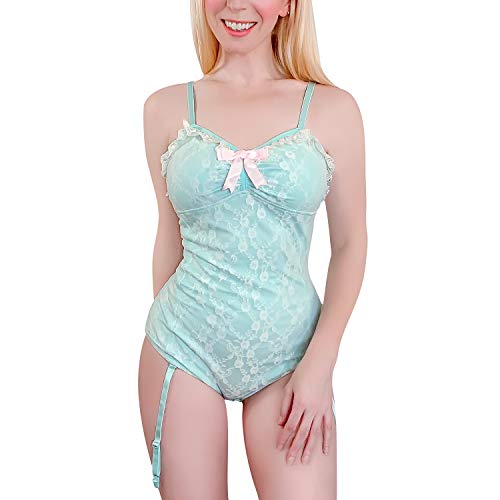 LittleForBig Baumwolle Baby Doll Strampler Onesie Pyjamas Bodysuit Blau XL von LittleForBig