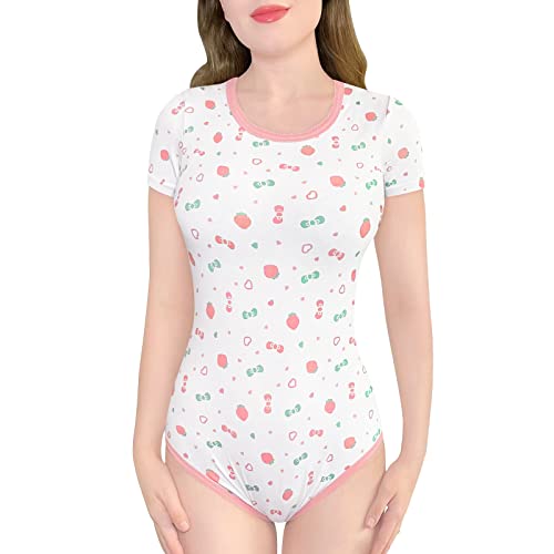 LittleForBig Baumwolle Strampler Onesie Pyjamas Bodysuit-Baby-Beeren Strampler Rosa L von LittleForBig