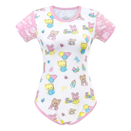 LittleForBig Baumwolle Strampler Onesie Pyjamas Bodysuit - Baby Cuties Strampler XL von LittleForBig