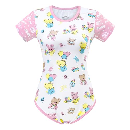 LittleForBig Baumwolle Strampler Onesie Pyjamas Bodysuit - Baby Cuties Strampler XXL von LittleForBig