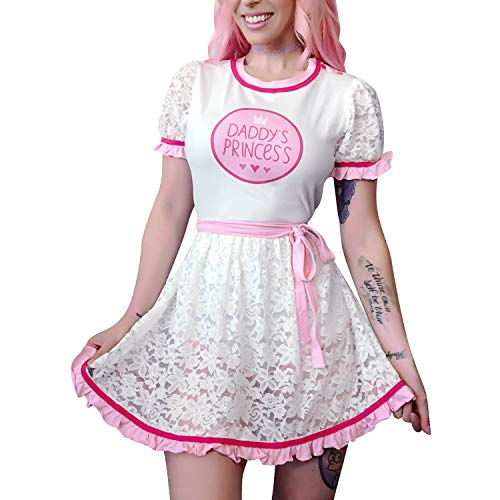 LittleForBig Damen Erwachsene Windel-Liebhaber Abdl Knopf Schrittgurt Romper XX-Large neue Spitze von LittleForBig