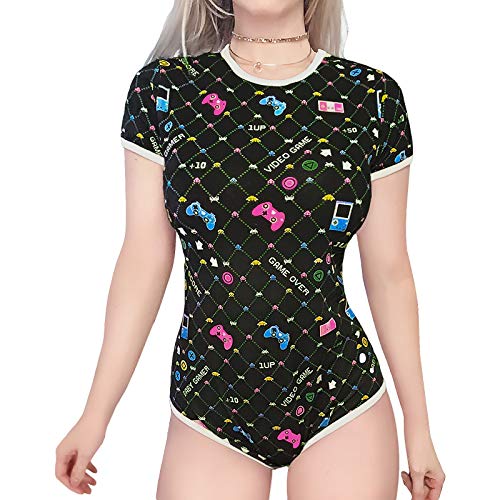 LittleForBig Baumwolle Strampler Onesie Pyjamas Bodysuit - Baby Spieler Strampler Schwarz M von LittleForBig