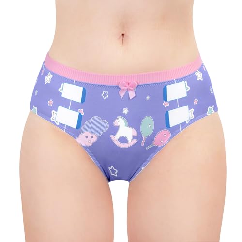 LittleForBig Frauen Damen Weicher Seidige Unterhose Bequeme Hipster-Slip Babydoll Kleine Fantasie 'Oopsie' Töpfchen-Höschen Lila L LittleForBig Frauen Damen Weicher Seidige Unterhose Bequeme Hipster-Slip Babydoll Kleine Fantasie 'Oopsie' Töpfchen-Höschen Lila L von LittleForBig