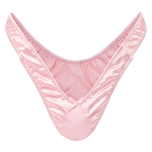 LittleForBig Kleine Geheimnis Tanga Tuck Gaff Panties glatt seidig versteckte Gaff Formende Briefs für Crossdresser und Transgender-Individuen Rosa XS von LittleForBig