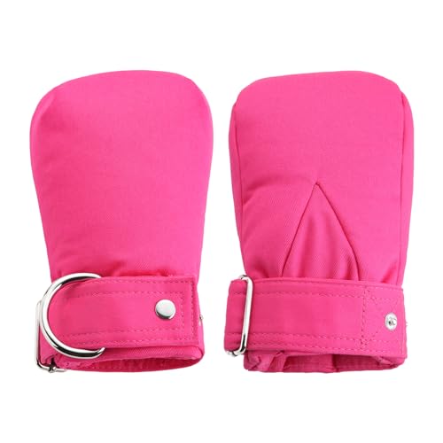 LittleForBig Magenta Weich Gepolsterte Fäustlinge von LittleForBig