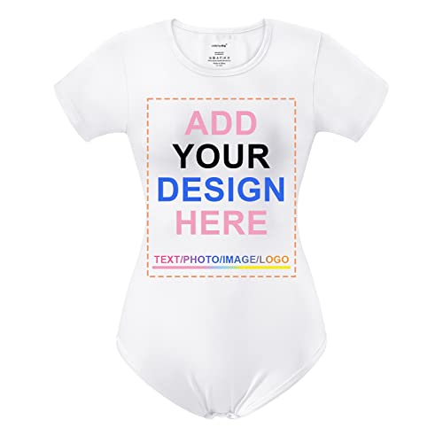 LittleForBig Maßanfertigung Drucken Design Fügen Sie Ihre eigene Onesie Strampler Personalisierte Nachricht Bild Unisex Ultra Soft Weiß XXL von LittleForBig